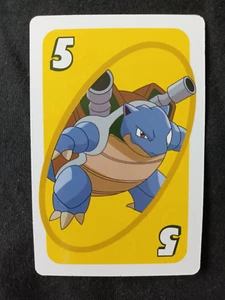 UNO Pokemon Blastoise - Yellow Playing Card Game TCG Official Mattel Nintendo - Picture 1 of 2