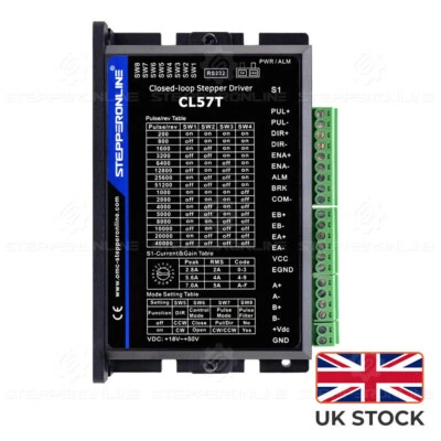 STEPPERONLINE CL57T Nema 23 Closed Loop Stepper Motor Driver 0-8.0A 24-48VDC CNC - Image 1 of 4