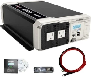 Energizer 1100 Watt 12V to 110v Pure Sine Wave Inverter Dual AC Outlets & USB - Picture 1 of 8