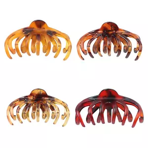 4pcs Women Plastic Hair Claws Hair Clips Large Hair Claw Clips for Thick Hair - Picture 1 of 12