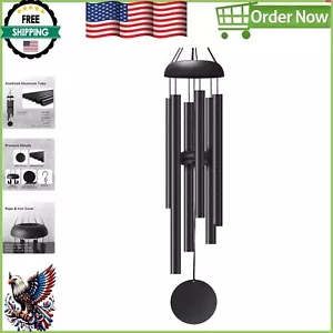 6-Tube Deep Tone Metal Wind Chimes - Elegant Outdoor Decor for Special Moments - Picture 1 of 9