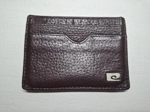 Pierre Cardin Brown Maroon Genuine Leather Card Wallet Holder Bag - Picture 1 of 17