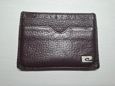 Pierre Cardin Brown Maroon Genuine Leather Card Wallet Holder Bag - Image 1 of 4