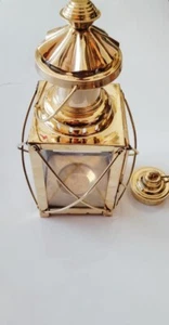 Oil Lantern Brass Vintage Lantern Home Decor & Working Marine Maritime Ship Lant - Picture 1 of 5