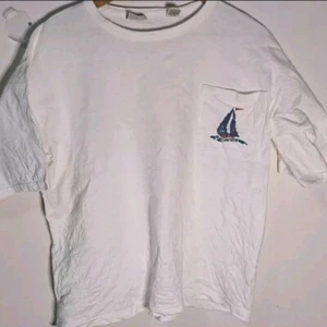 Vintage T-Shit with Boats - Made in USA - Size XL (402) - Picture 1 of 5