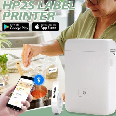 Label Printer USB Mini Thermal Sticker Machine Mobile Phone Bluetooth Portable DHL. - Image 1 of 4