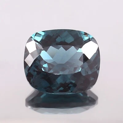 AAA 13x11 MM Natürlich Blau Grün Brasilianischer Turmalin Lose Kissen Edelstein - Bild 1 von 4