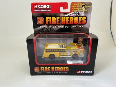 CORGI-SHOWCASE COLLECTION-FIRE HEROES-1960 ALF 900 SERIES-YELLOW-CS90044 - Image 1 of 4