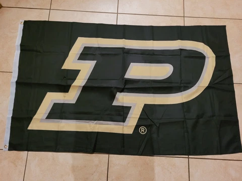 NEW Sewing Concepts 3' x 5' Silk Screened Purdue Boilermakers Motion P Flag NCAA Cover