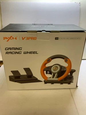 PXN PC Racing Wheel, V3II 180 Degree Universal Usb Car Sim Race Steering Wheel - Image 1 of 4