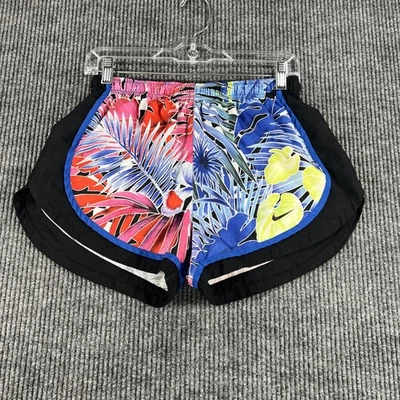Nike Dri-FIT Tempo Running Shorts Womens Medium Floral Tropical Black Multicolor - Image 1 of 4