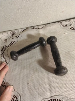Mancuernas de mano de hierro fundido de 2 libras de 5" de largo de 5" de 2-de colección Foto 1 de 4
