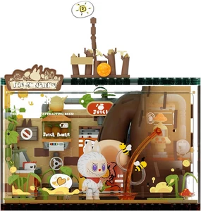 POP MART Los Monstruos Bosque Secreto Base Serie Bloques-Jugo Fabricante, Labubu Build - Imagen 1 de 11