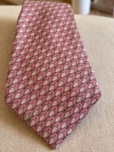 Vineyard Vines Boys Tennis Neck Tie - Pink With Light Blue Racquet - Picture 1 of 3