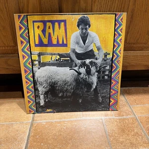 Paul And Linda McCartney ‎– Ram (LP) 1971 Apple Records ‎– SMAS-3375 Green Apple - Picture 1 of 16