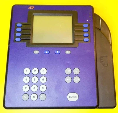 ADP BY KRONOS MODEL 4500 EMPLOYEE TIME CLOCK QUICK PUNCH TOUCH ID LCD ETHERNET - Image 1 of 4