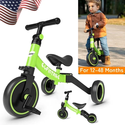 Triciclo para niños Besrey para niños y niñas, bicicletas para niños pequeños triciclo bicicleta de equilibrio, regalo EE. UU. Foto 1 de 4