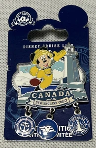 Disney Pin Canada New England Coast Cruise 2012 Mickey Dangle 94350 Limited 2500 - Picture 1 of 4