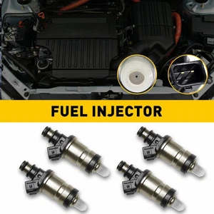Fuel Injectors 4 Set For Honda Acura Integra Accord EX Civic Vtec SI 06164P2J000 - Picture 1 of 7