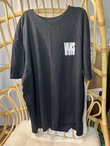 Rare Vintage Off The Wall Vans X Large Black Tee Shirt - Picture 1 of 6