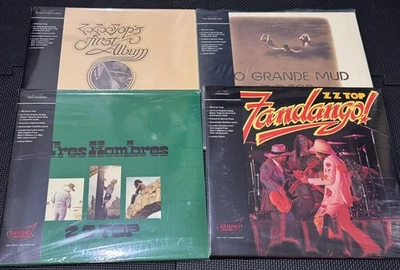 ZZ Top Rhino Hifi Set First Album, Rio Grande Mud, Tres Hombres, Fandango Foto 1 de 4