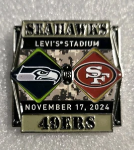 Seattle Seahawks San Francisco 49ers GAME DAY PIN 11/17/24 NO PACKAGING - Picture 1 of 2