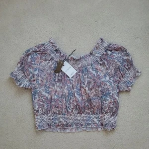 NUEVO CON ETIQUETAS J. Top ajustado de tela Crew Liberty London talla M - Imagen 1 de 14