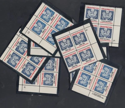 US Stamps Officials O127-33, O138 VF NH Plate Blocks CV $89.70 - Image 1 of 3