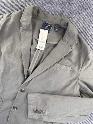 Dockers Blazer Mens Large Olive Green Regular Fit Cotton Hemp Sport Coat Casual - Image 1 of 4
