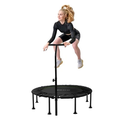 Trampolino pieghevole per adulti Ø122 cm tappeto elastico da fitness da interno - Immagine 1 di 4
