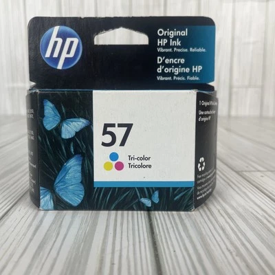Genuine HP 57 Tri-Color Ink Cartridge SEALED Exp DEC 2020 - Image 1 of 3