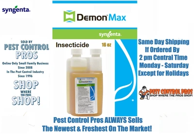 Insecticida de control de insectos Demon Max 16 OZ 25,3 % hormigas arañas grillos etc. Foto 1 de 4