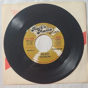 The Hollies ~ Bus Stop/ Look Through Any Window ~ Rock N' Mania 45 RPM Record - Picture 1 of 4