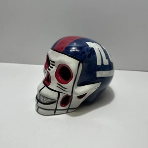 Day of the Dead NY Giants Hand Made Hand Painted Sugar Skull - Picture 1 of 9