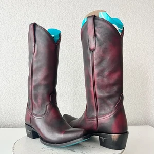 Botas de Vaquero Lane EMMA JANE 6 Negras Cereza Vaquera Occidental Media Pantorrilla Alta - Imagen 1 de 12