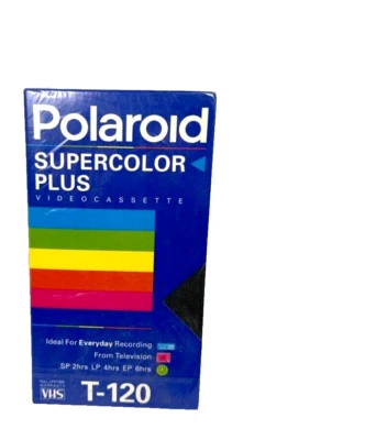 NUEVA Cinta VHS Polaroid Supercolor Plus T-120 SELLADA Foto 1 de 4
