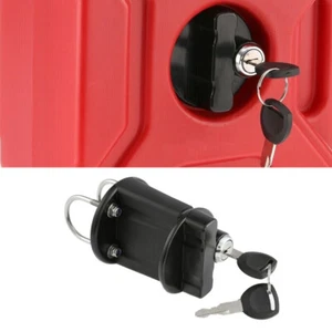 Car 1x 3L/5L Portable Fuel Tank Can Gas Diesel Lock Bracket Holder Universal - Bild 1 von 5