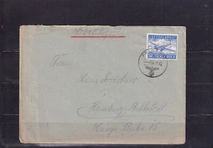 Deutsches Reich Luftfeldpost military airmail WW2 to Hamburg 11-4-42 w letter - Picture 1 of 1