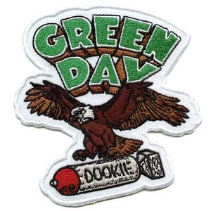 Patch bandeau jour vert logo aigle dookie brodé au fer - Photo 1/2