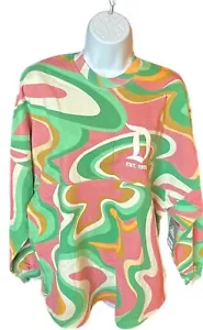 Camiseta Disneyland Resort Spirit Remolino Tie Dye Manga Larga Rosa Verde Naranja Talla S - Imagen 1 de 21