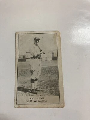 1921 E220 national caramel Joe Judge Washington lower grade Nice Centering - Image 1 of 2