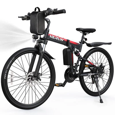 VARUN 26" Electric Bike for Adults 750W Peak Motor Foldable Commuting Ebike  - Image 1 of 4