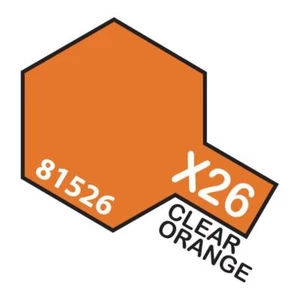 TAMIYA Acrylic X-26 Clear Orange - Picture 1 of 2