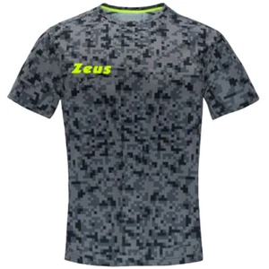 Zeus Pixel Hombre Teamwear Sport Formación Fitness Maillot Negro Rojo Amarillo - Imagen 1 de 4