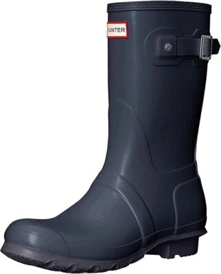 Bota corta Hunter original para mujer azul marino/mate. US 10 EU 42 Foto 1 de 4