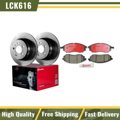 Se adapta a Infiniti FX35 2006 nuevos rotores de freno delanteros Brembo y pastillas de freno de cerámica Foto 1 de 4