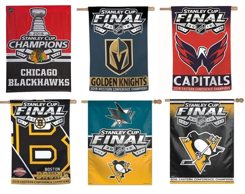 NHL Past Stanley Cup Playoffs Vertical Flags Cover