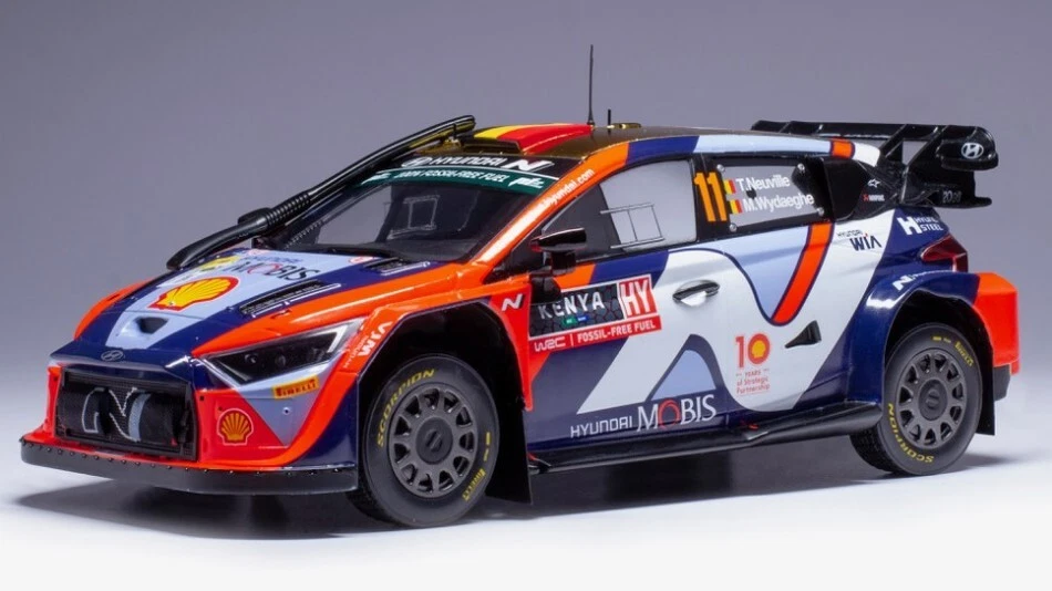 Modellino auto scala 1:18 Ixo HYUNDAI i20 N WRC SAFARI RALLY modellismo statico - Immagine 1 di 1