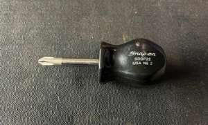 Snap-On Hard Handle Black Stubby #2 Screwdrivers SDDP22 - Picture 1 of 2