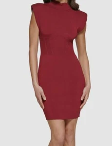 Guess Women's Red Bandage Sweater Knit Bodycon Dress Size XS - Picture 1 of 2
